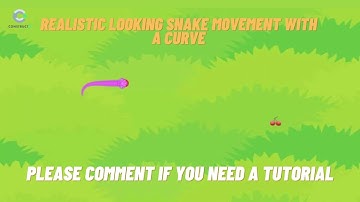 snake game in construct3 | Realistic snake curve movement.
