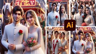 create 3d Marriage Couple image generator 2024 ll Trending Bing image creator kaise kare screenshot 4