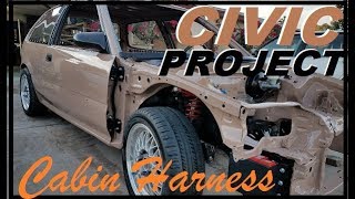 Cabin Harness Install (EF civic project ep.47)