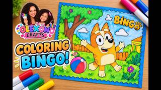 Coloring Bingo 🧡🐾 | Fun & Relaxing Coloring With Markers | Olexon Crafts