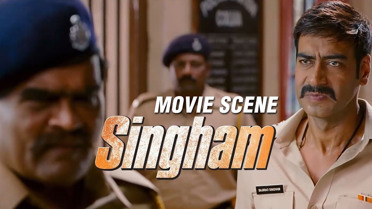 Ajay Devgn's Explosive Anger: 'Singham' Movie Scene
