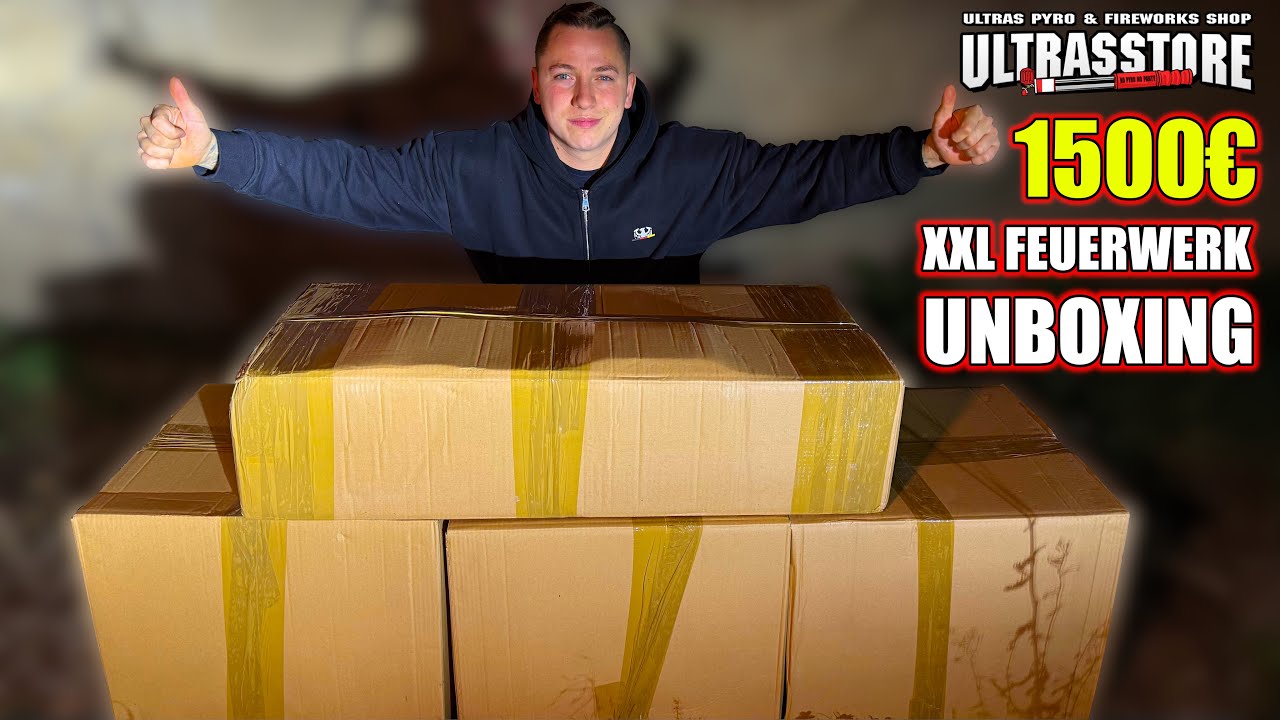 XXXL 1500€ FEUERWERK UNBOXING!🧨🇵🇱Ultrasstore Silvester Bestellung | Polenböller & Fette F3 Batterien