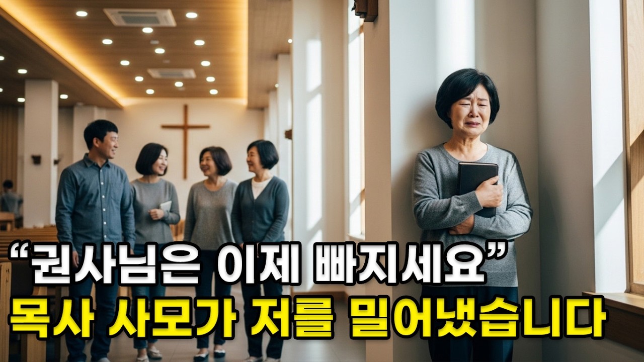 30년 권사였습니다… 새로 온 사모님이 저를 교회에서 밀어냈습니다