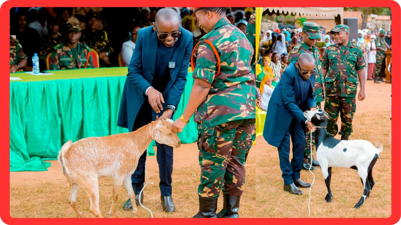 DC MAGOTI ATOA ZAWADI YA (MBUZI WENYE HIPS) KWA MAKAMANDA WAJESHI