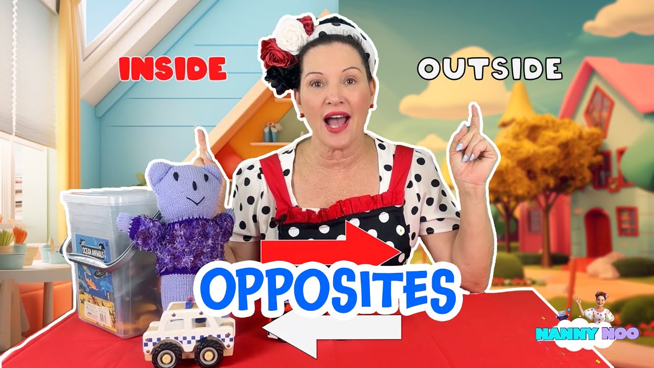 Learn Opposites and Shapes with Nanny Noo's Toddler Learning Videos