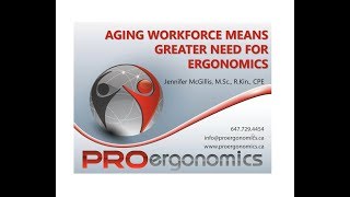 PROergonomics Webinar: Aging Workforce Means Greater Need for Ergonomics