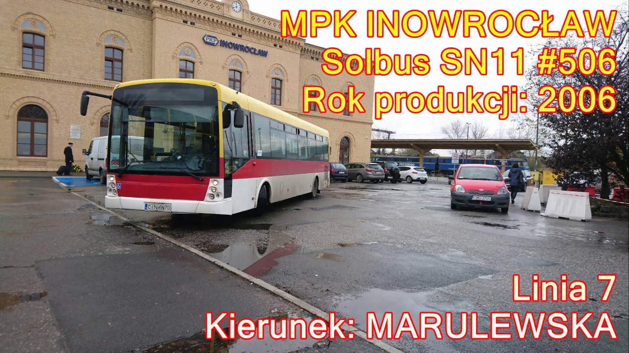 MPK Inowrocław - Solbus SN11 #506, Linia 7 - YouTube