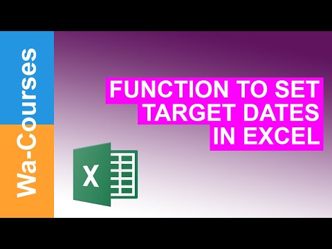 Today Function to Set Target Dates