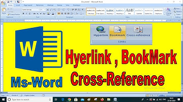 Insert Tab in Ms Word 2007-10 | MS Word Hyperlink, Bookmark, Cross Reference in Hindi #msword #new