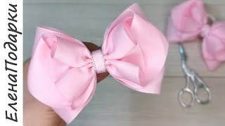 БОЛЬШОЙ БАНТ 🎀 из репсовой ленты шириной 4 см мастер-класс ЕленаПодарки BOW DIY