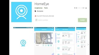 Configuration of a Spy camera for online Video Streaming with HomeEye app screenshot 5