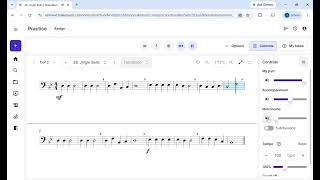 (Trombone/Baritone) Exercise 38 (Jingle Bells) - Essential Elements Book 1