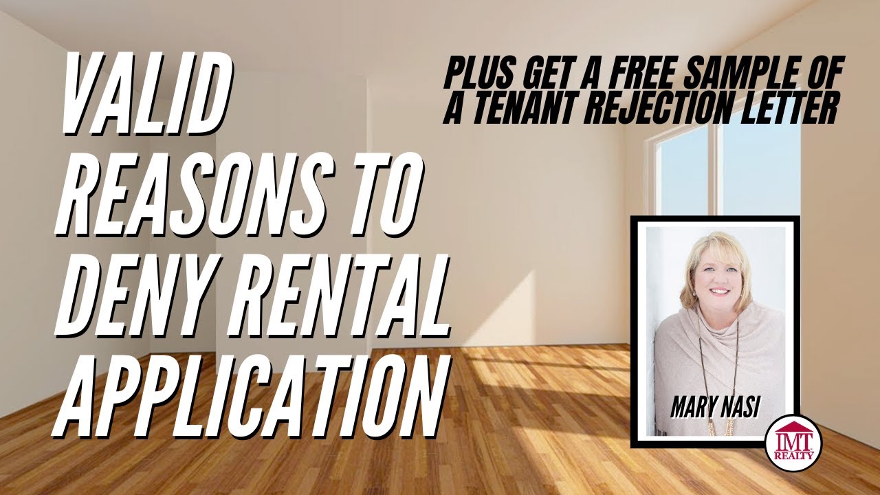 Valid Reasons To Deny Rental Application YouTube Valid Reasons To Deny Rental Application YouTube