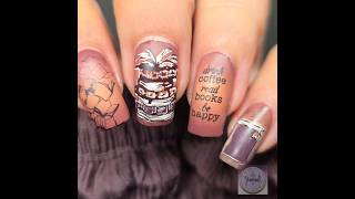 Vintage Books 📚 #nails #nailart #naildesign #nailstamping #shorts #nailideas #nailinspo #tutorial