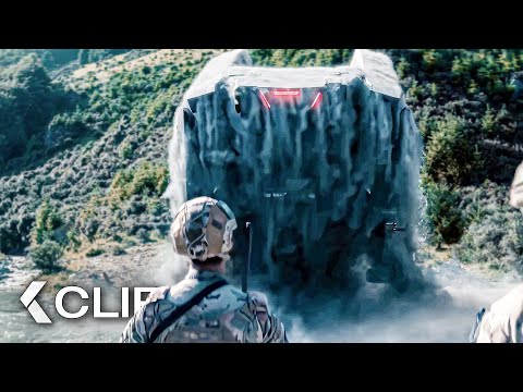 Soldiers vs. Mech Scene - WAR MACHINE (2026) Alan Ritchson
