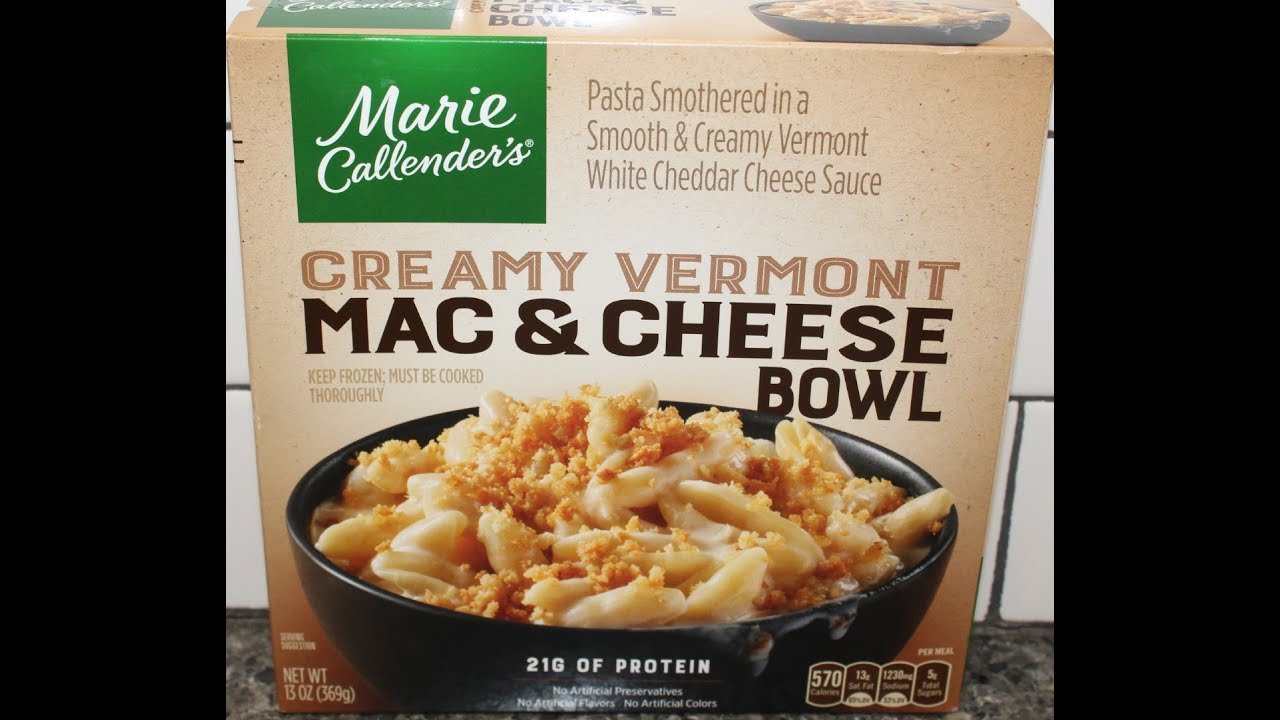 Marie Callender S Creamy Vermont Mac Cheese Bowl Review Youtube