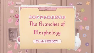 The Branches of Morphology (UTS) | Cicah 23220071