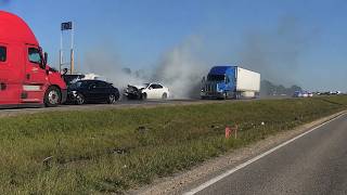 Driver Throws Gun, Flees at 130 MPH, Then Crashes Head-On Into Semi