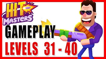 HITMASTERS - Gameplay | SHOTGUN MODE | levels 31 - 40 (Android, IOS) 🔫