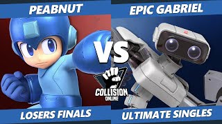 Collision Online Ultimate Losers FInals - 24i | Epic_Gabriel (ROB) Vs. FS | Peabnut (Mega Man) SSBU