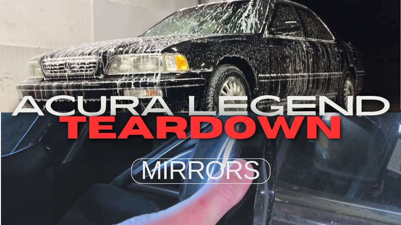 Removing Mirrors Acura Legend Restoration Disassembly Project 130R