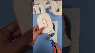 Why Is Letter o So Satisfying To Watch foamcutting satisfying foamart relaxing asmr