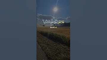 سورة فاطر آية ٥  Sourate Faatir verset 5. #islam