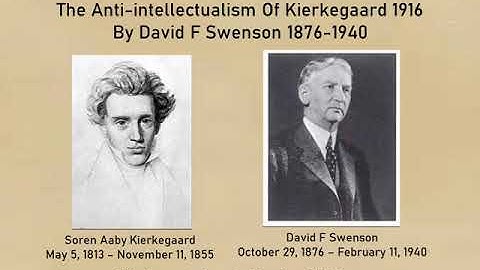 The Anti intellectualism Of Kierkegaard by David F Swenson 1916