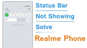 Status Bar Not Showing Problem Solve in Realme Phone