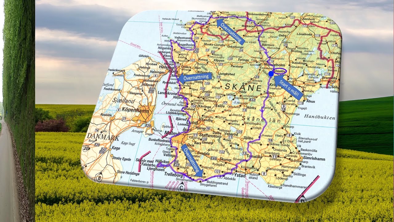 Skåne runt på cykel