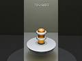 0% vs 100% Cylinder 3D Soft Body Simulation in Cinema4D #3dart #satisfying #soft #asmr