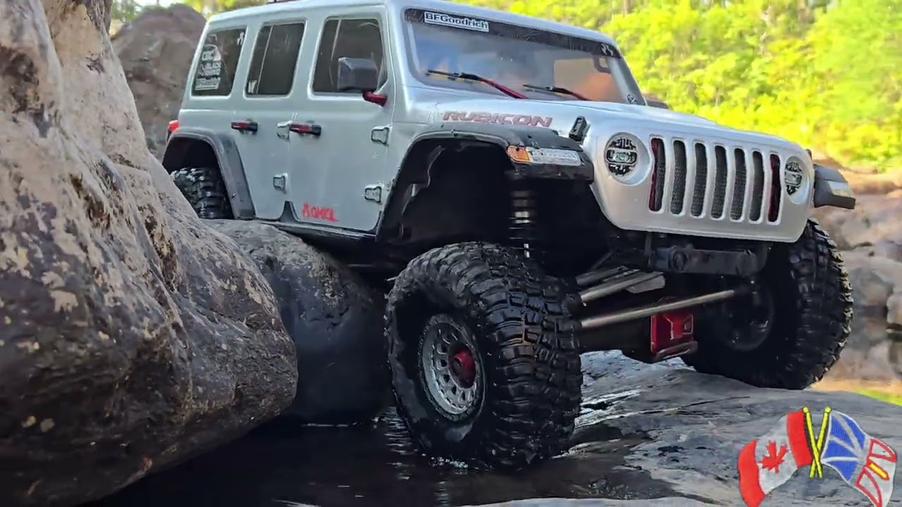 Scx6 Jeep Wrangler JLU, HobbyWing Fusion 8, New diff shims. Feeling Good #fusion #rcelf #scx6 #4x4