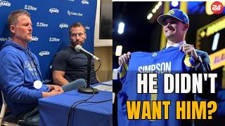 Sean McVay comes off as 'muted,' 'mad' after Rams' surprise pick of Alabama QB Ty Simpson