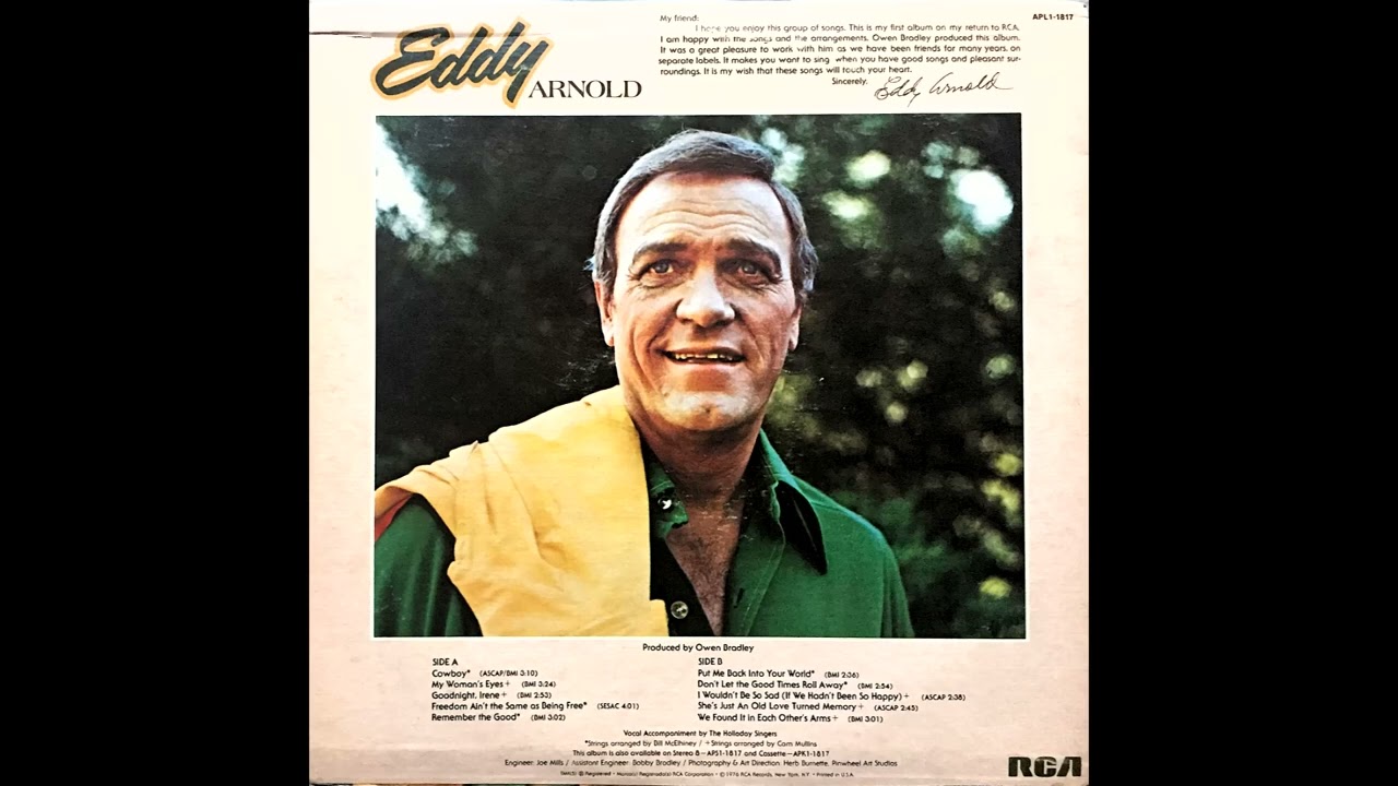 Cowboy , Eddy Arnold , 1976