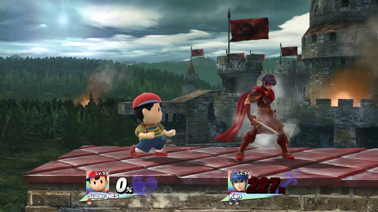 Super NES (Amiibo Dojo) vs. Marth (Trainer Blue) - Game 1/3