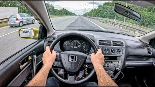 2001 Honda Civic [1.4 16V 90 HP] |0-100| POV Test Drive #2077 Joe Black