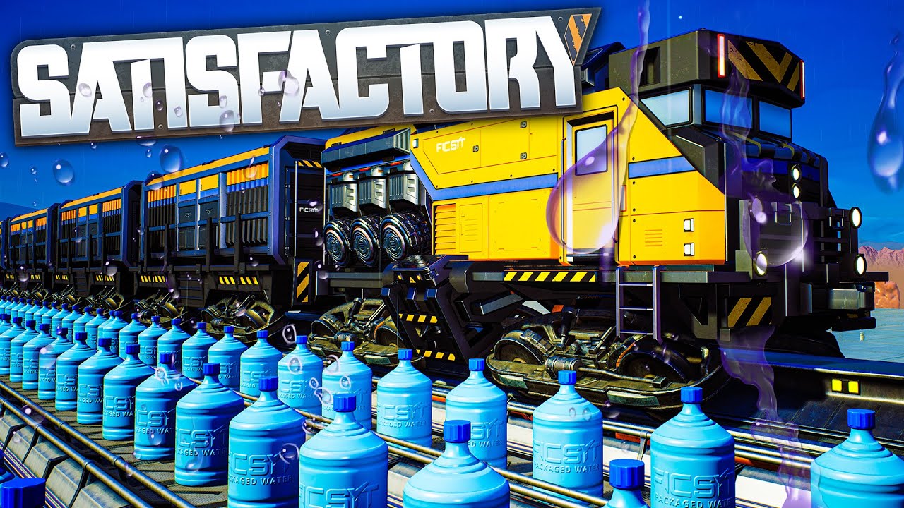 Creating a WATER BOTTLE loop for my MEGABASE!!! in Satisfactory Update 7 -  Part 11