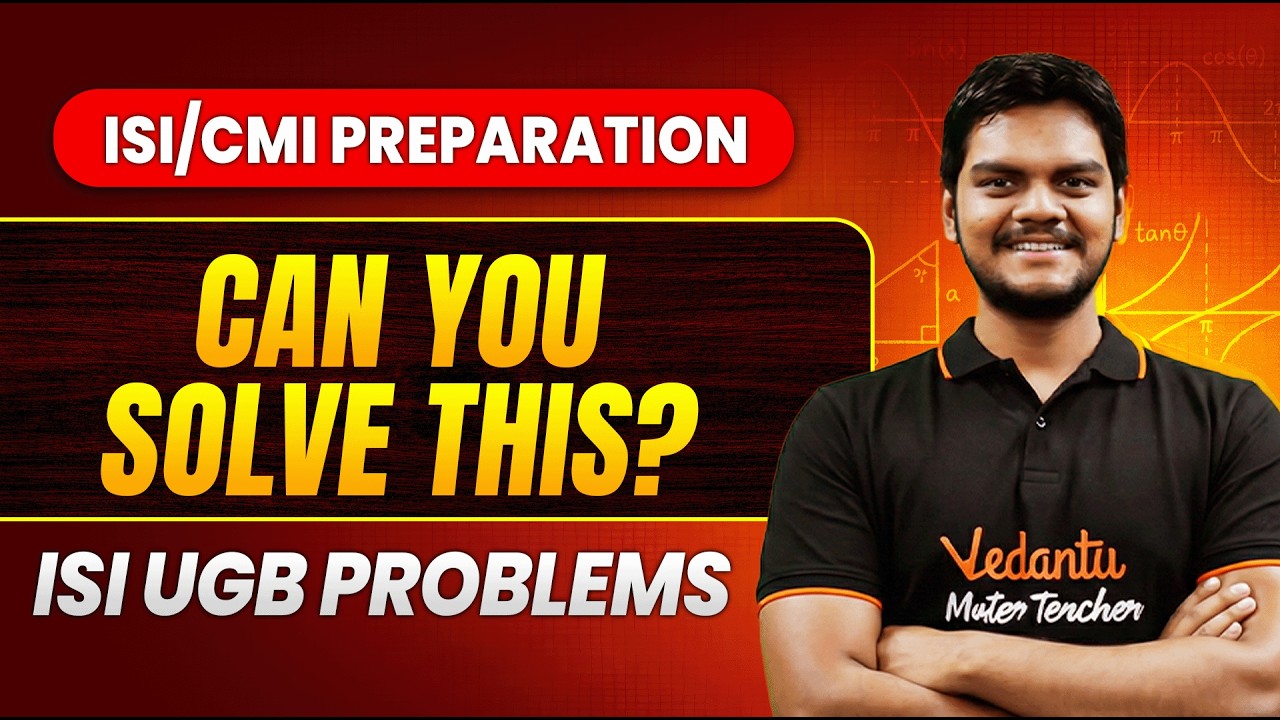 Сможете ли вы решить эту задачу по математике ISI UGB? | Задание повышенной сложности | Анирудха Сэр