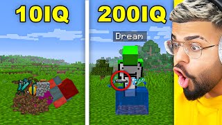 Reacting To 200 IQ vs. 10 IQ MINECRAFT PLAYS..