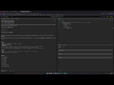 Leetcode 1630  Arithmetic Subarrays