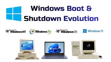 Windows Boot And Shutdown Evolution #windows #microsoft #windows11 #windows10 #windows81