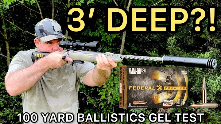 7mm-08 BONE BREAKER! Federal 140gr Barnes TSX Hunting Ammo Test