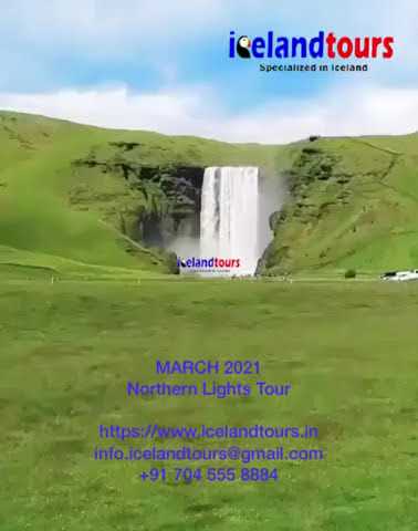 Skogafoss  www.icelandtours.in Enquiry: +91 704 555 8884