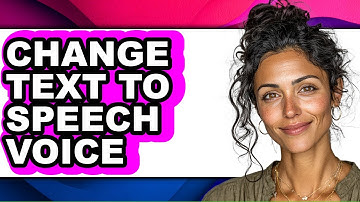 How to Change Text to Speech Voice (easy Method)