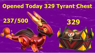 Opened Today 329 Tyrant Chest-Dragon Mania Legends | 23/500 Magma Lepus | DML screenshot 2