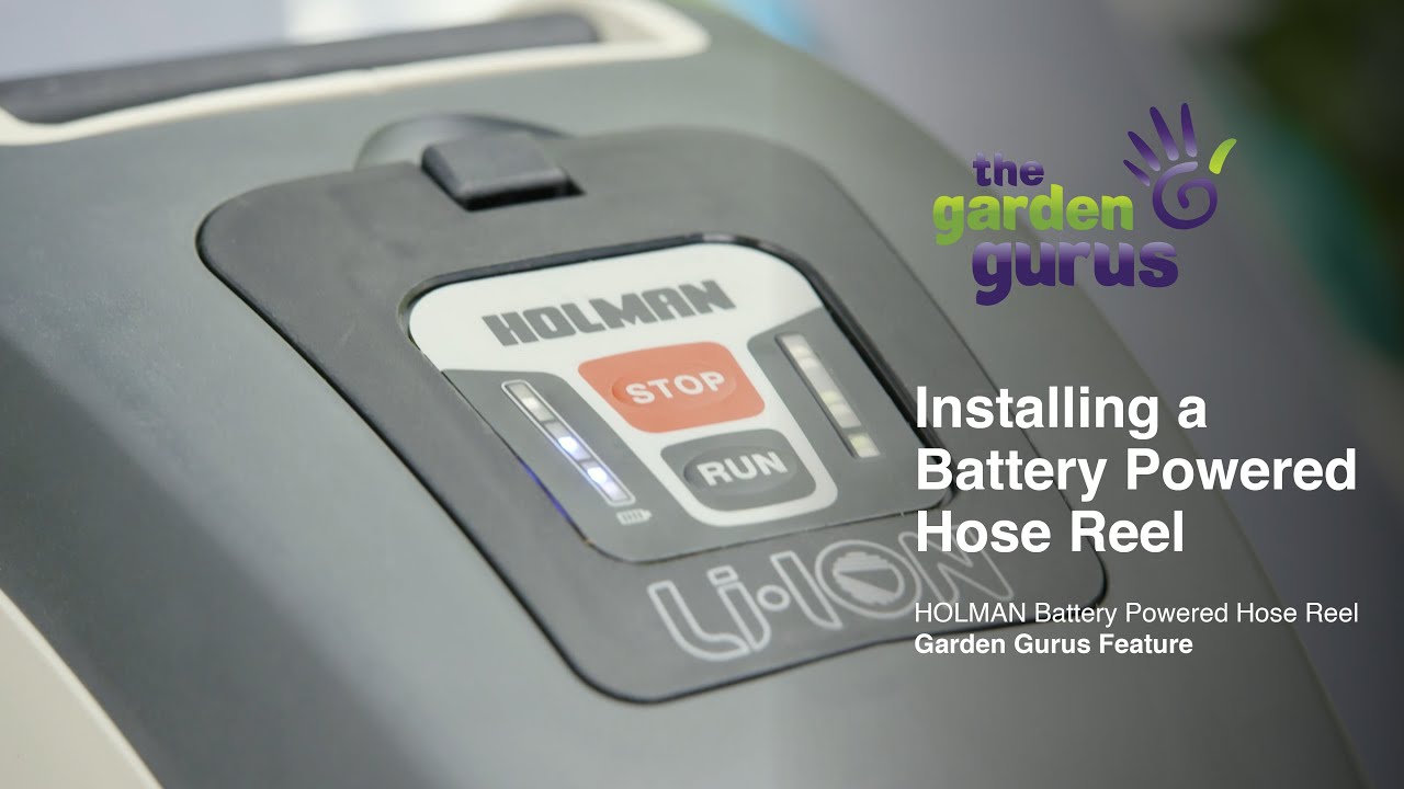 Installing a Battery Powered Hose Reel with The Garden Gurus YouTube