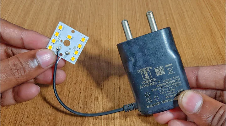 LED Light driver making with old mobile Charger 💡 || 💡 led bulb repair