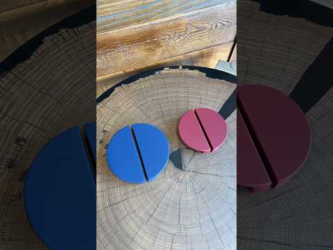 Меблева ручка з дерева - Коло з двох частин / КЛЕН у емалі, відео 1