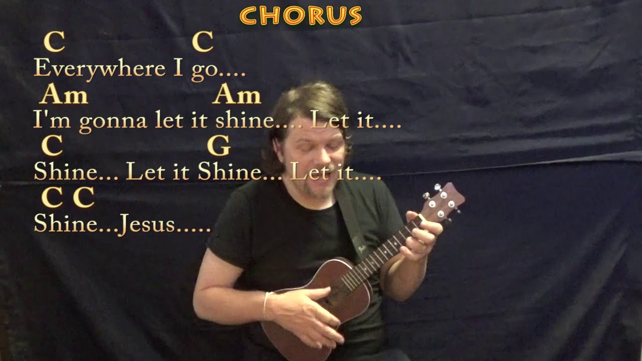 This Little Light of Mine (Spiritual) Ukulele Cover Lesson in C with