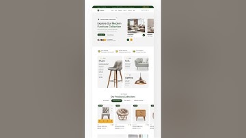 Furniture Ecommerce Store Website Figma Design Responsive View | Figma Design | Website UI Design
